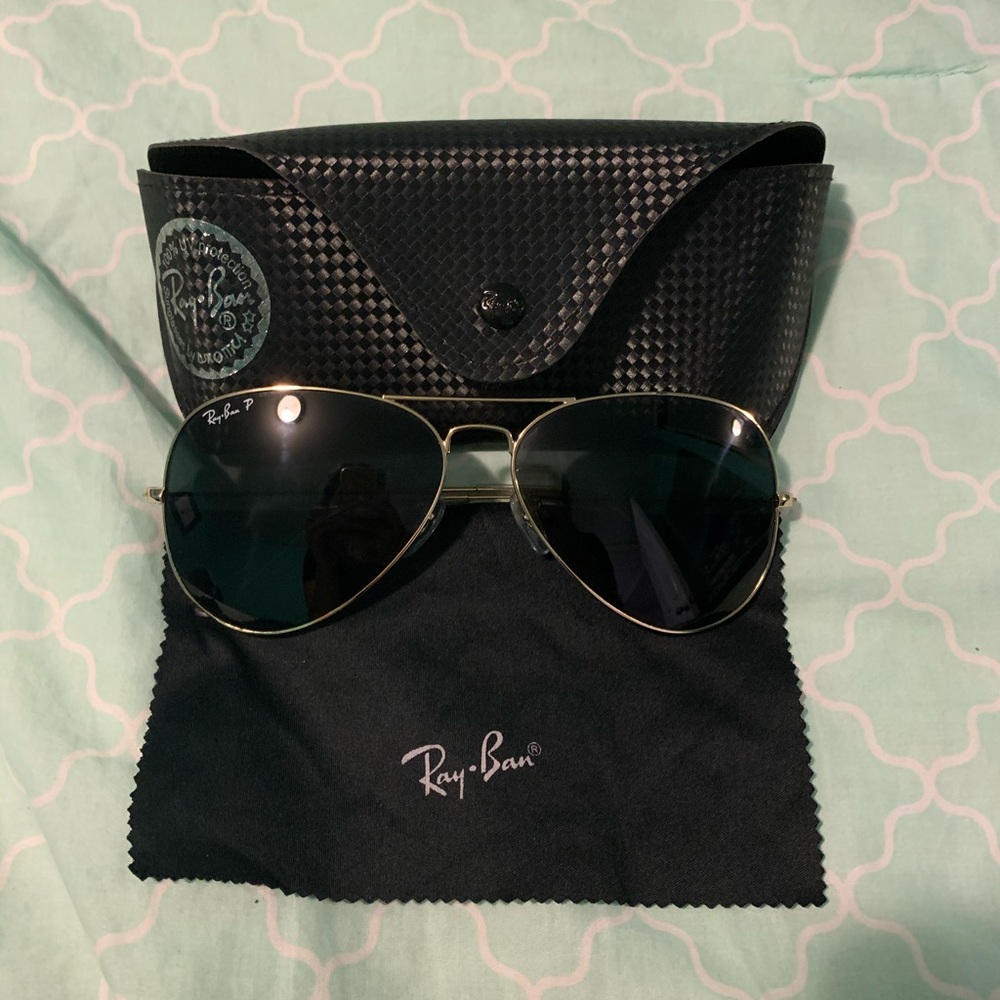 NWOT RAY BAN LARGE POLARIZED AVIATOR